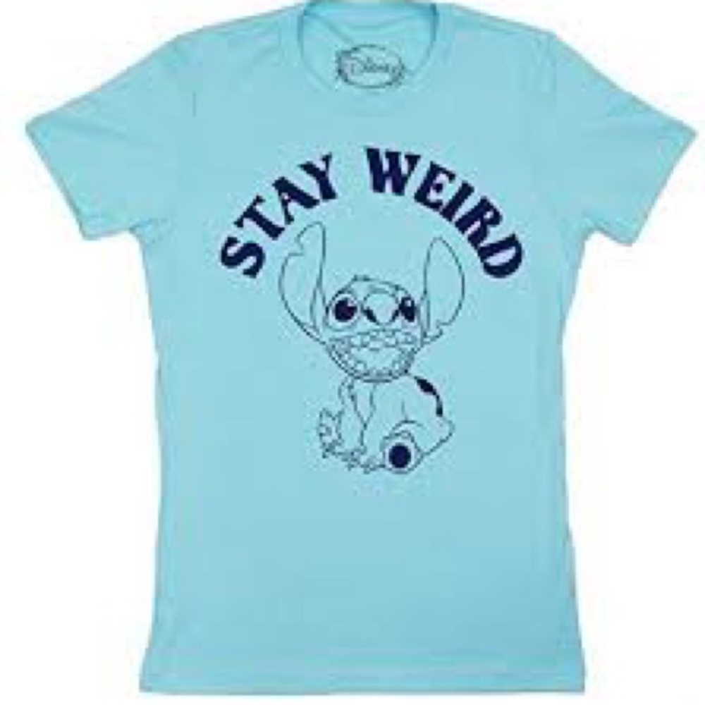 NWT Stitch Disney Stay Weird‎ Shirt Girls Large